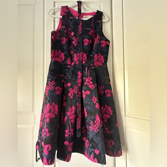 Eliza J Floral Jacquard Fit & Flare Cocktail Dress Size 10 - Picture 2 of 8